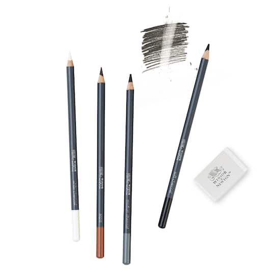 6 Pack: Winsor & Newton™ Studio Collection™ Sketching Pencil Set with Eraser